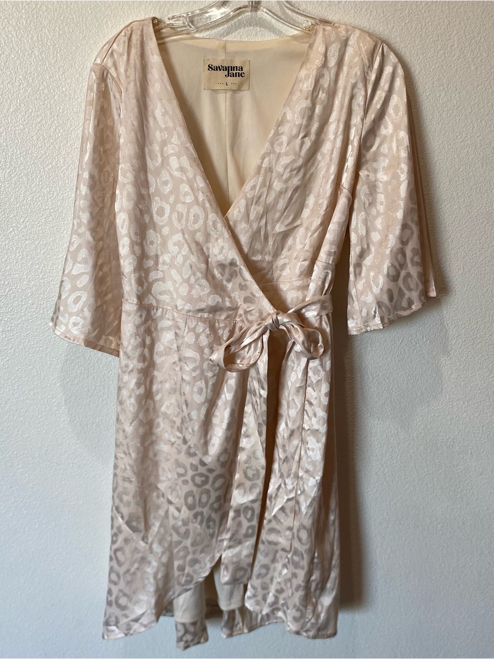 Savanna Jane Wrap Dress Women's size Large